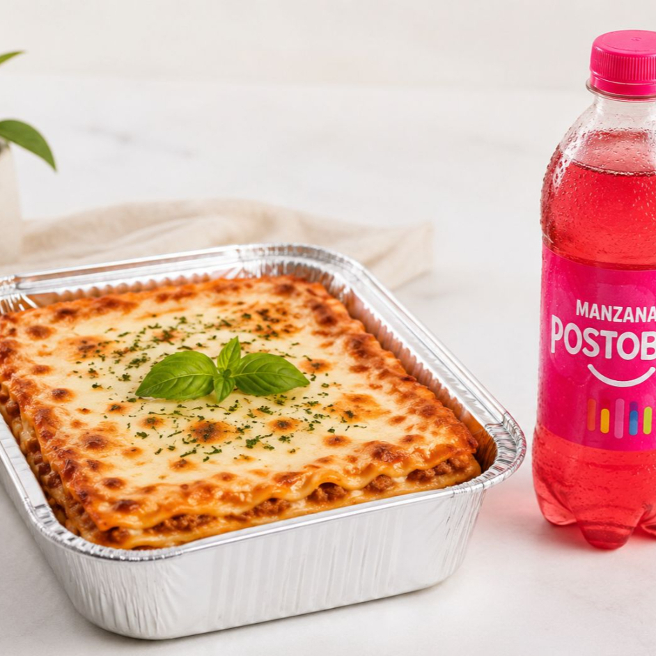Combo Lasaña Junior + Manzana 250ml