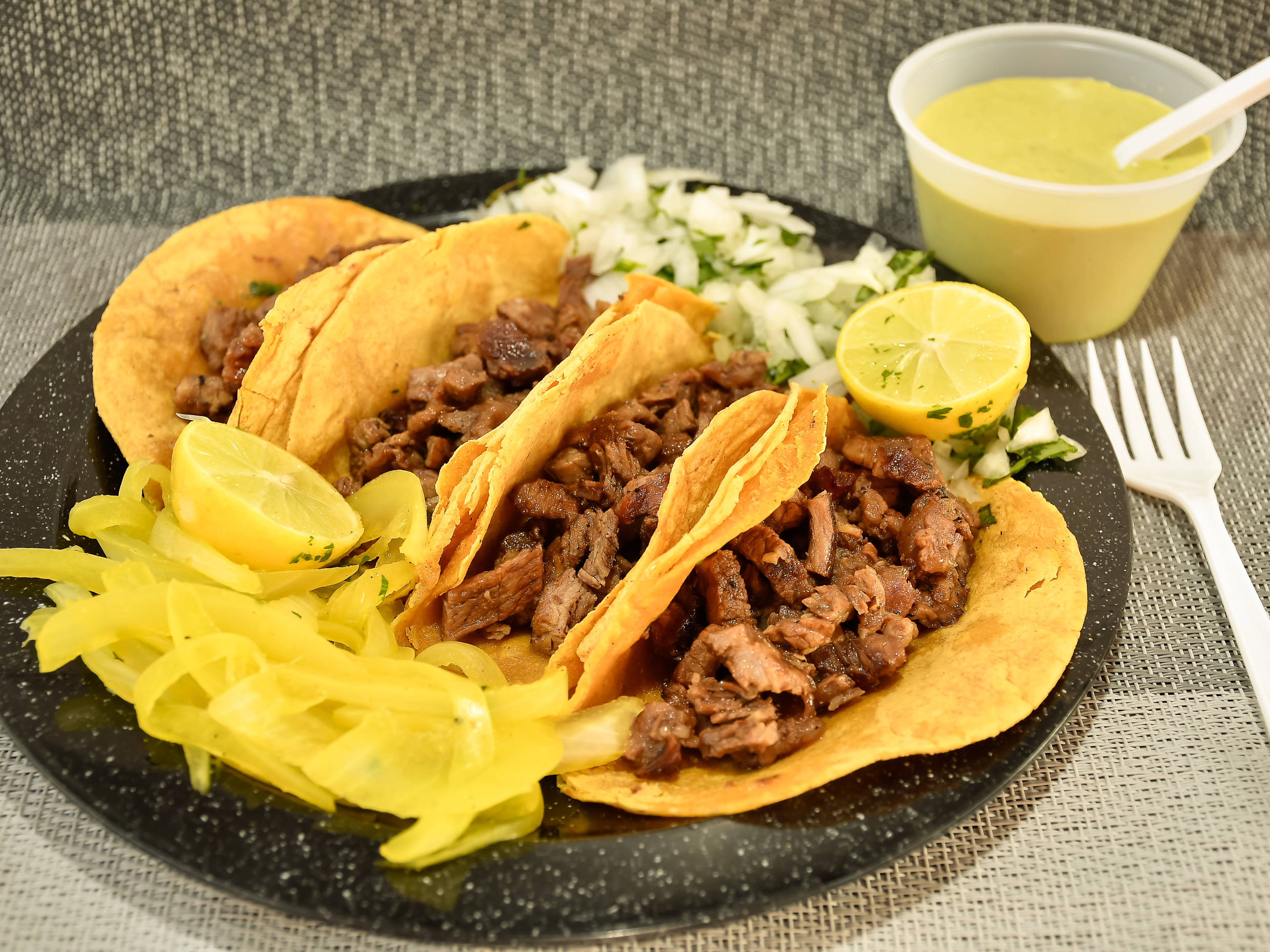 Tacos de Carne Asada en Maíz