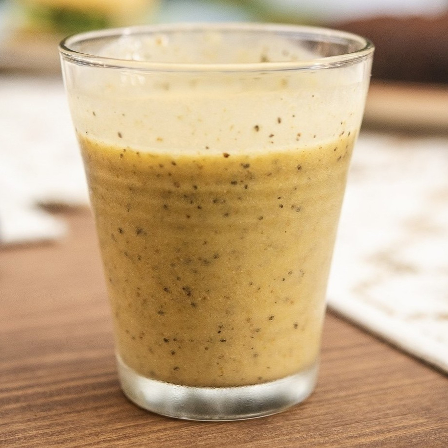 Suco 500ml natural da fruta - Polpa de maracujá congelado, batido na hora com leite e açúcar moderado