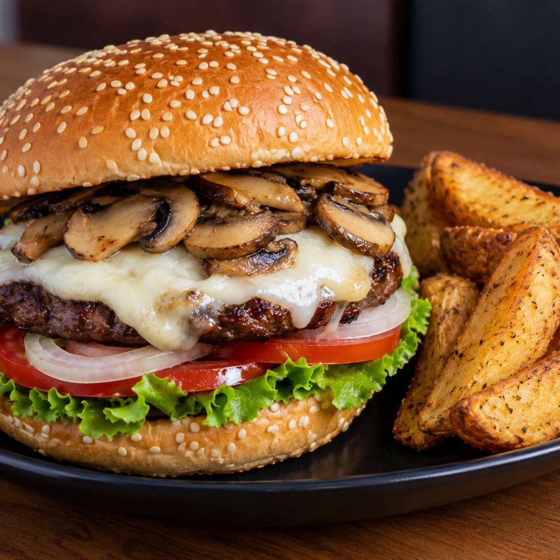Hamburguesa Champiqueso Plancha
