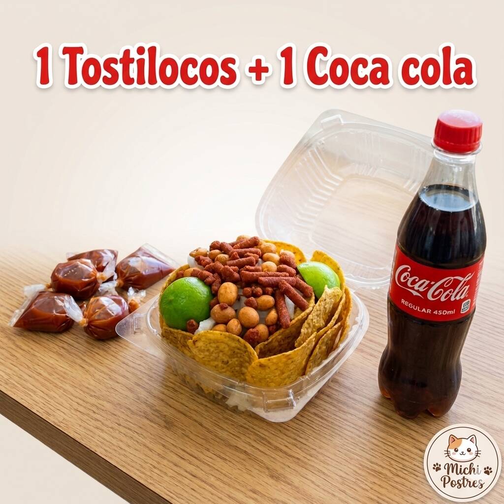 1 Botanas Locas + Coca cola 450ml🌶️