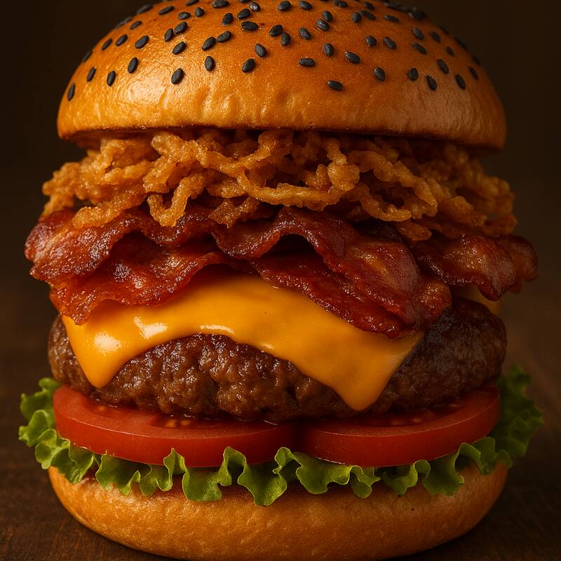 Combo 3 Burger Feid + 3 Papas + 3 bebidas