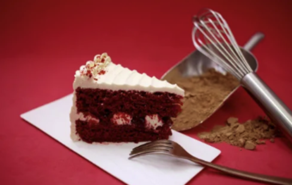 Pastel red velvet (rebanada)