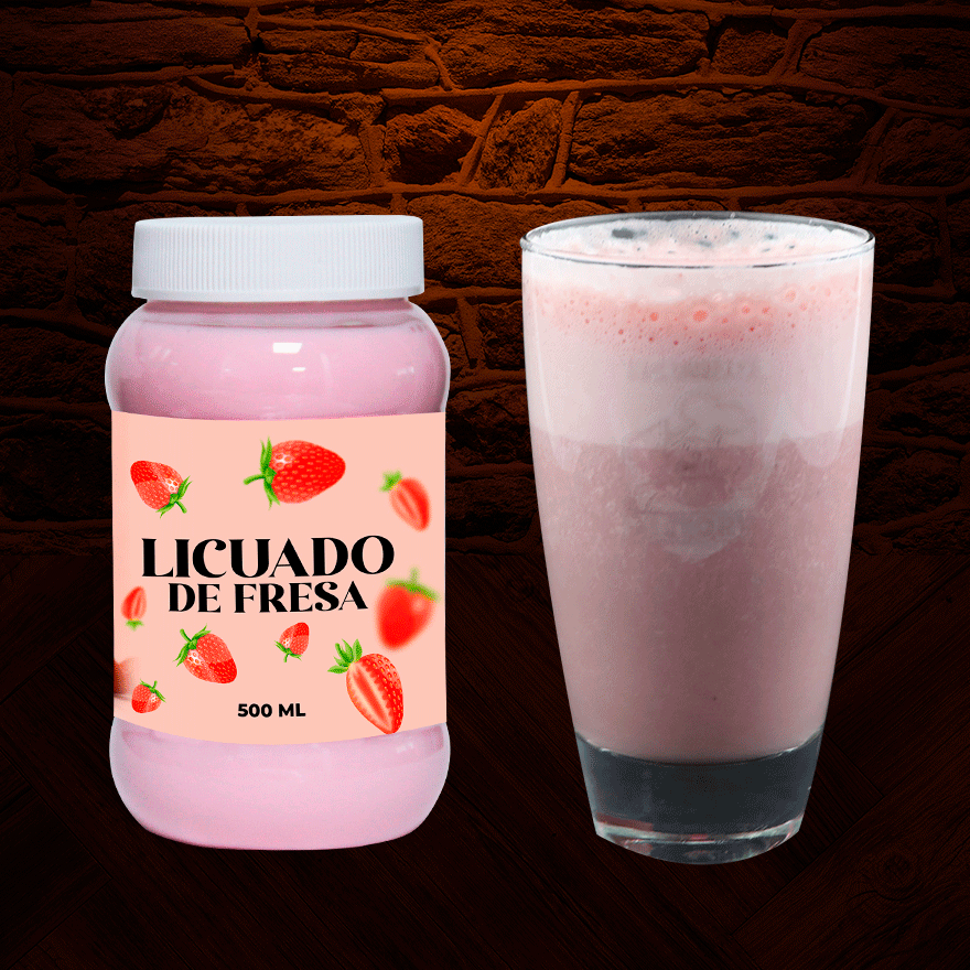 Licuado De Fresa  500 ml