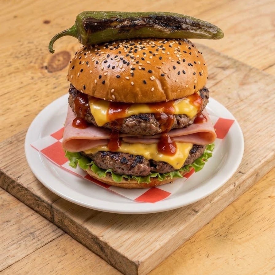 Hamburguesa Arrachera Doble