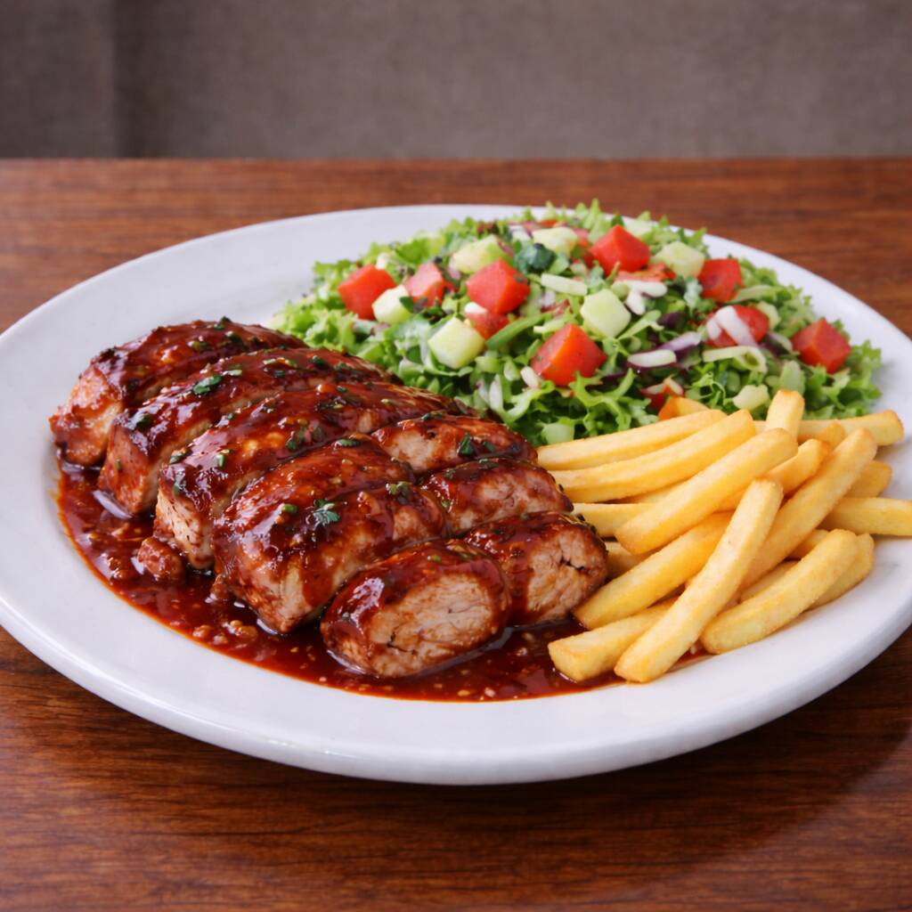 Vaquerito Cerdo Asado en Salsa BBQ