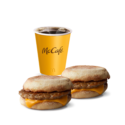 2 McMuffin Salchicha + Cafe Grande