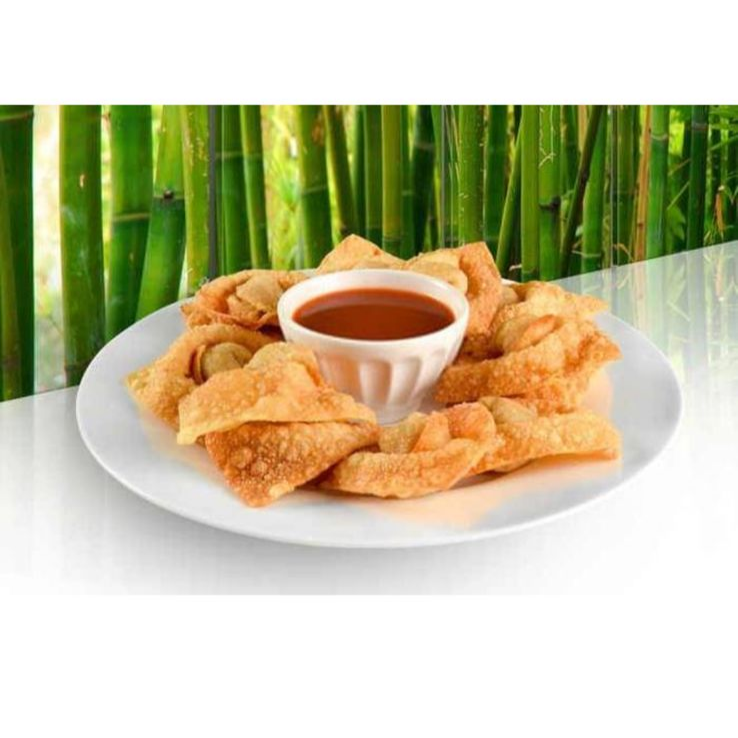 wantan relleno de pollo