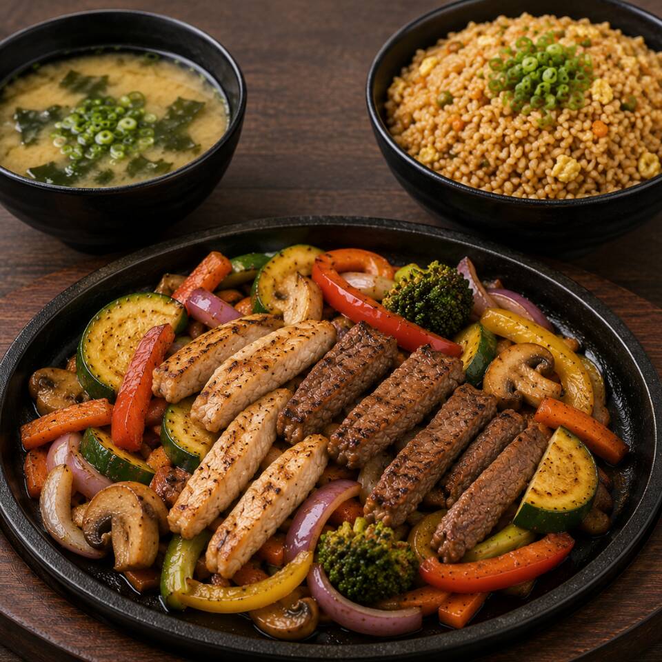 Hibachi de Pollo & Arrachera