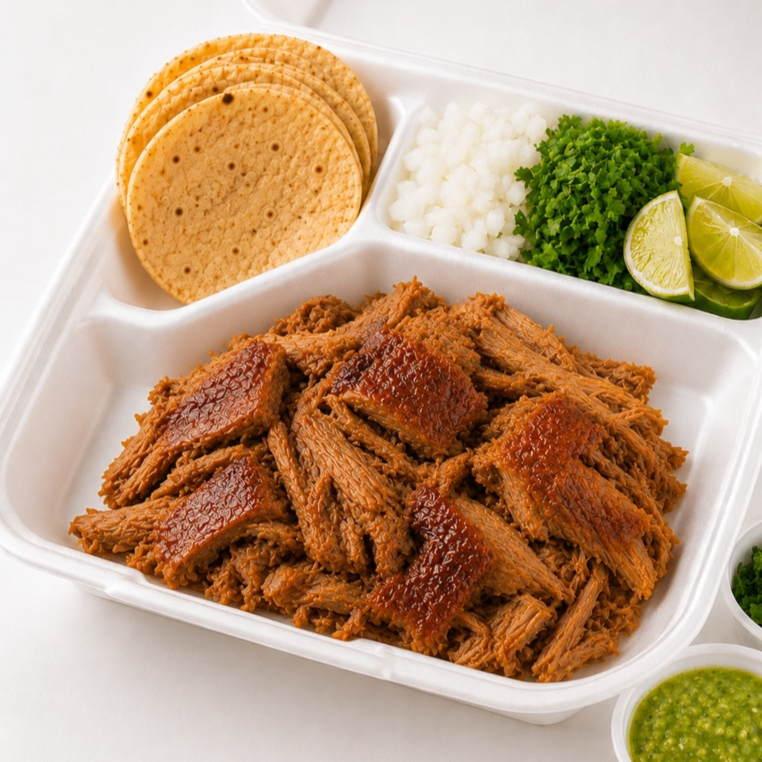 Paquete de 1/2 kg de Carnitas