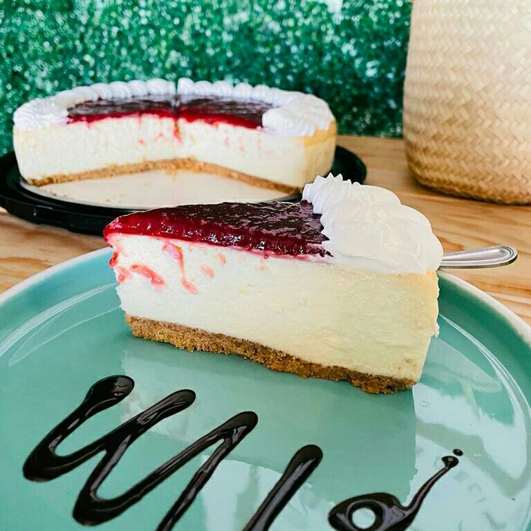Cheesecake con frambuesa