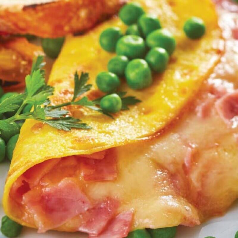 Omelett de Jamón con Queso