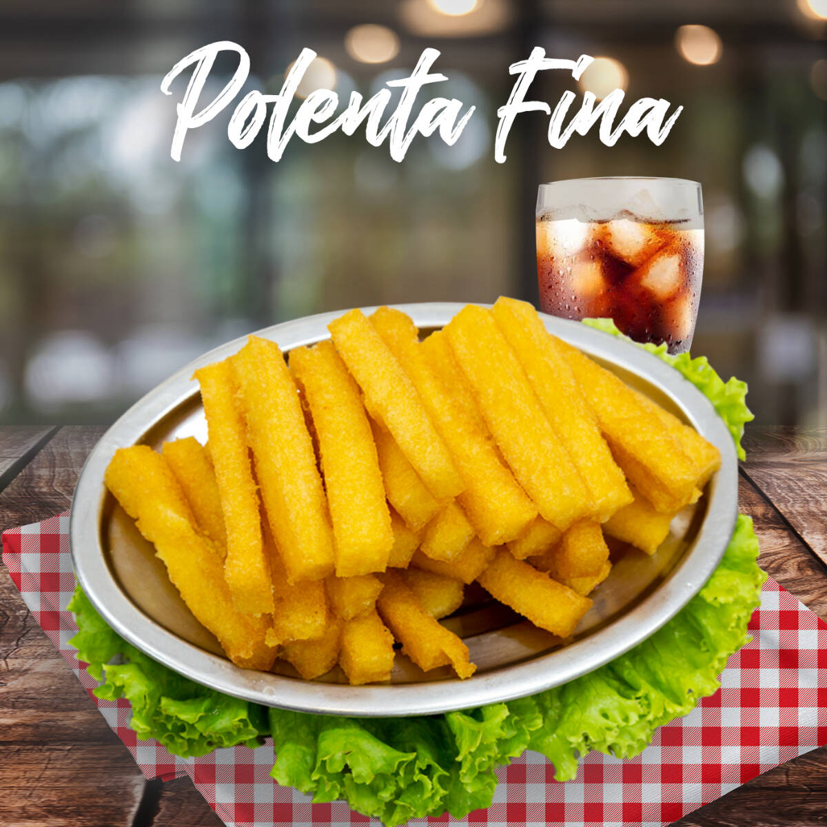 Polenta palito, mais crocante.