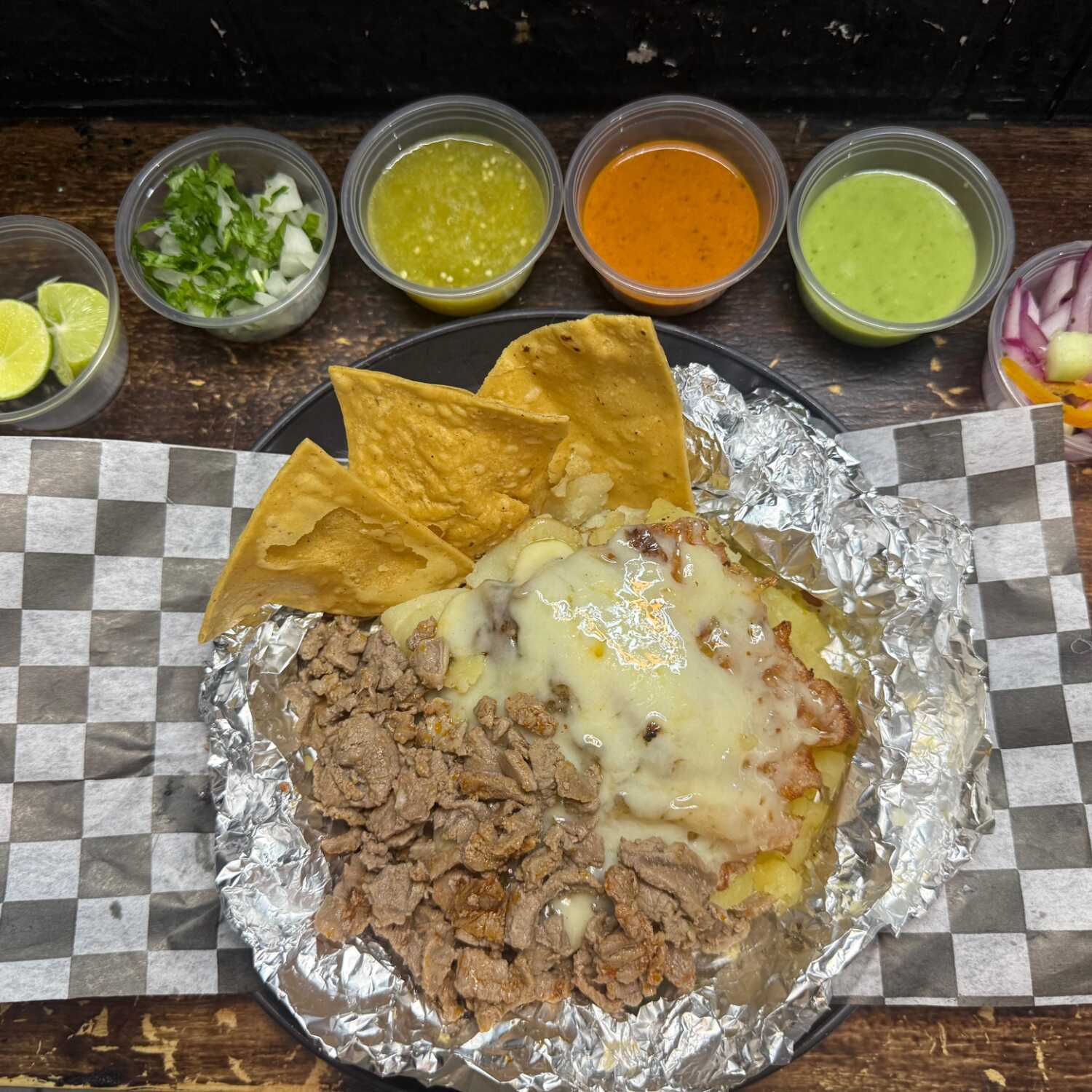 papa norteña bistec