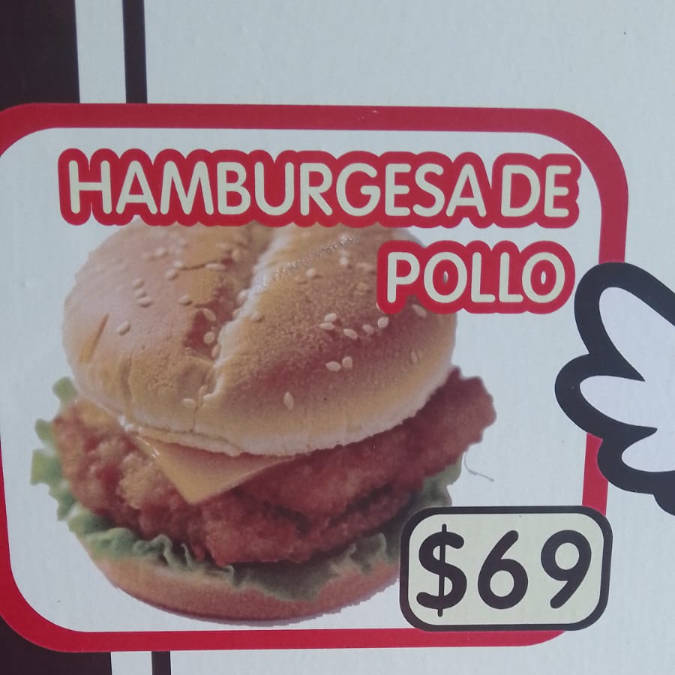 HAMBURGUESA DE POLLO