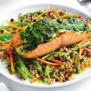 Salmon al Pesto