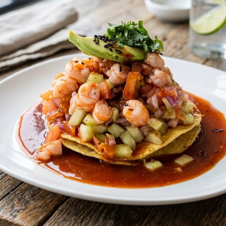 Tostada de Camarón