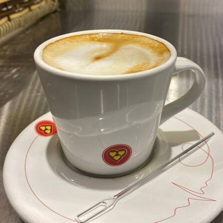 Café Expresso com leite.