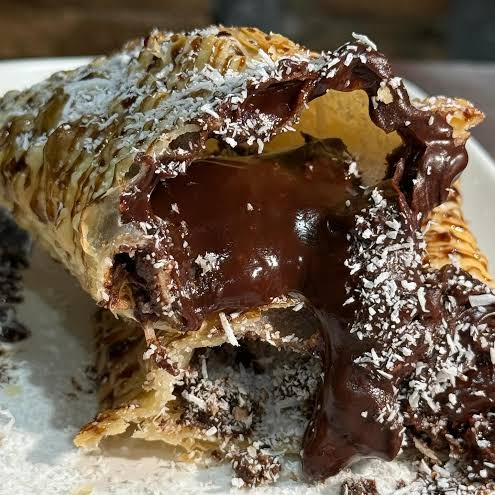 Chocolate e coco ralado