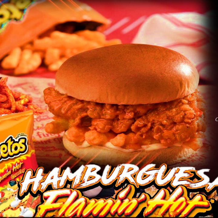 hamburguesa Cheetos - chiken bufalo