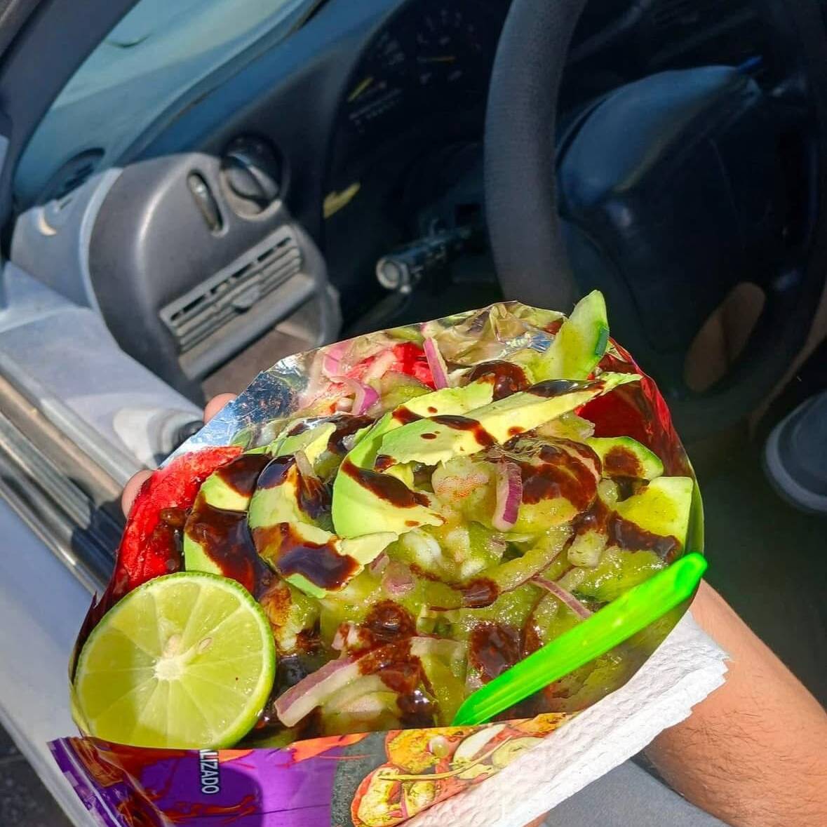 Tostiaguachile de camaron