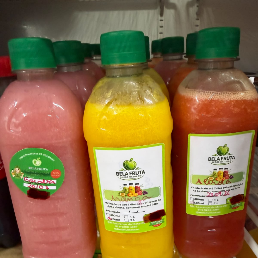 Suco feito com a fruta mesmo, uma delicia
fala na mensagem a sua preferencia