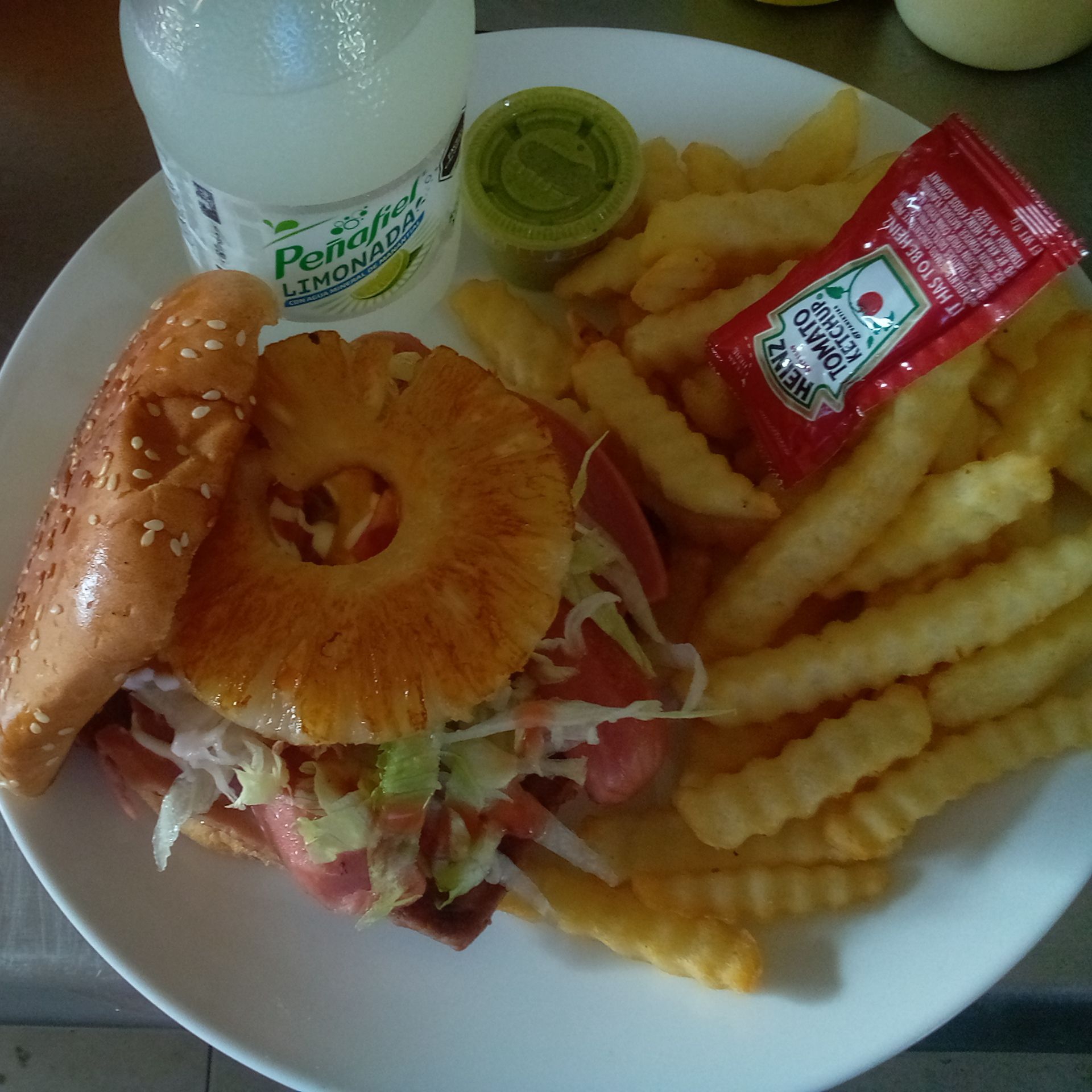 COMBO HAMBURGUESA HAWAIANA