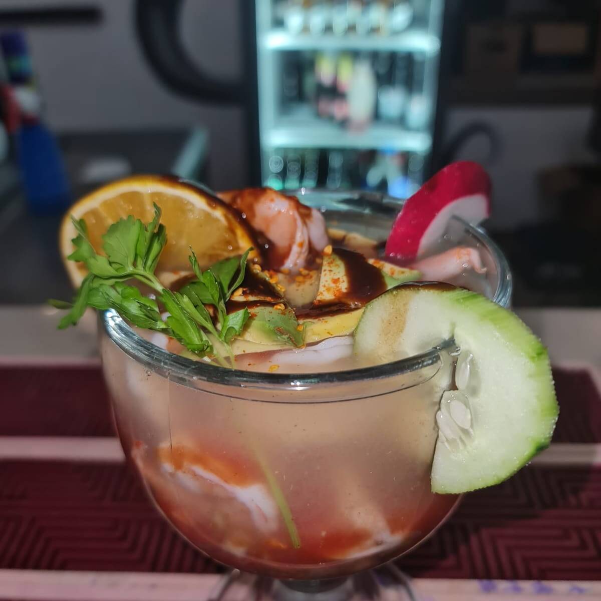 COCTEL DE CAMARON CON PULPO CHICO
