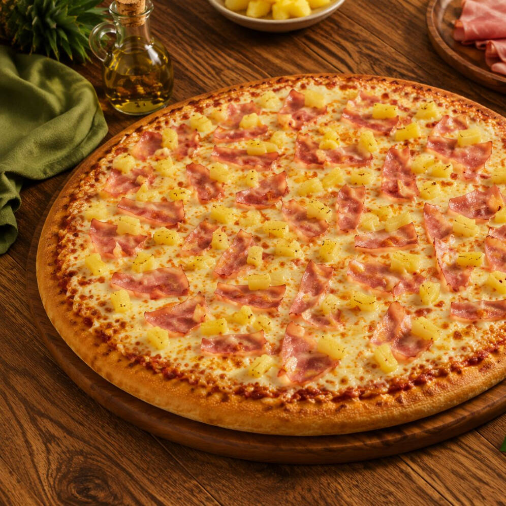 Pizza Grande Hawaiana en Combo