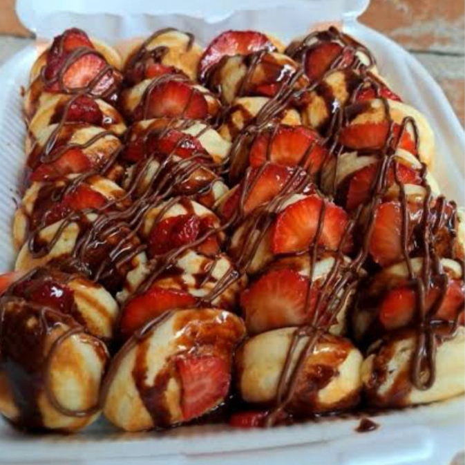 Mini hot cakes con Hersheys