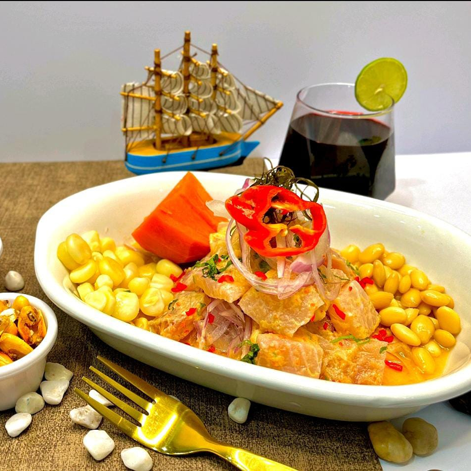 Ceviche de Pescado + Bebida