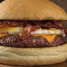 PÃO BRIOCHE, CARNE BLEND DE 90G, CHEDDAR CREMOSO, BACON, DORITOS E MOLHO DA CASA.