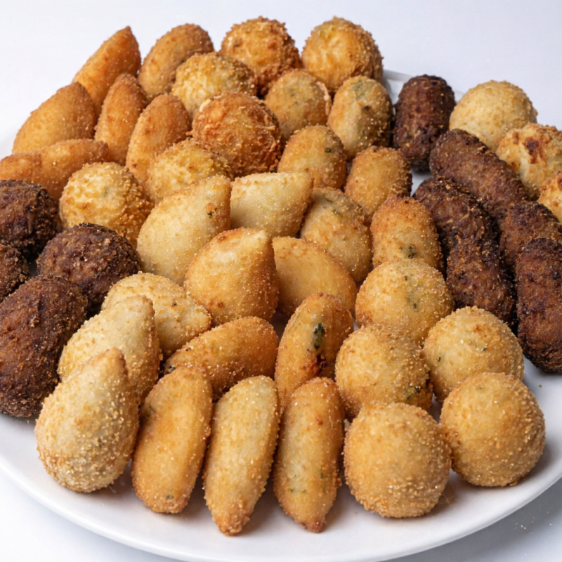 50 Mini cozinhas de frango frito ou congelado, basta pedir se quiser congelado, caso contrario mandamos frito