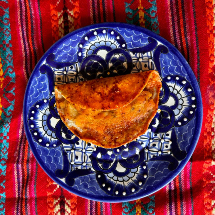 TACO AL VAPOR DE PAPA CON CHORIZO INDIVIDUAL
