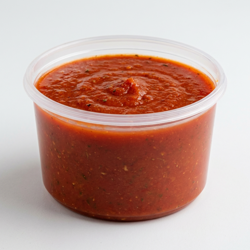 Molho de tomate natural serve de 2 a 3 pessoas