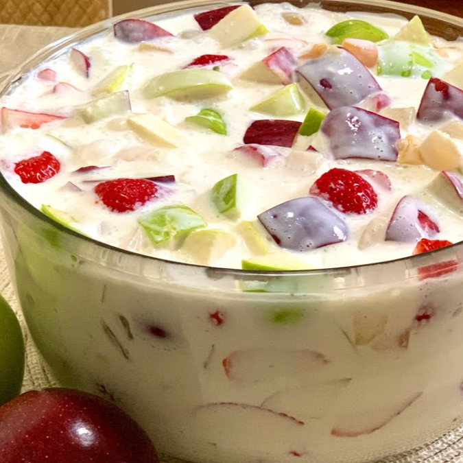 Ensalada de Manzana Navideña