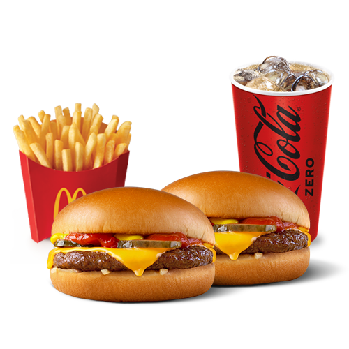 McTrío Mediano 2 Hamburguesas con Queso