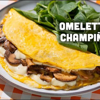 Omelette Champiñon y Queso