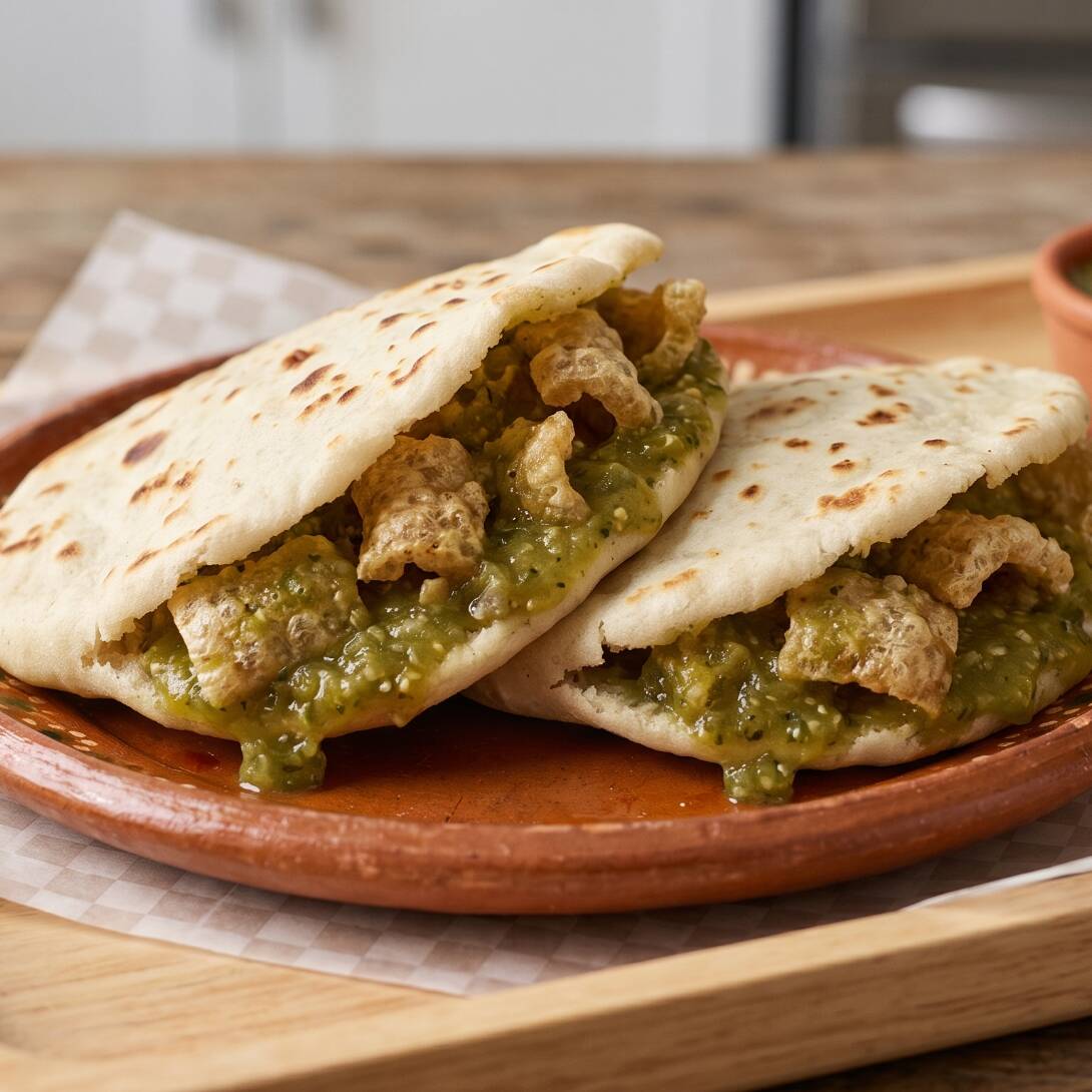 Chicharron Duro En Salsa Verde