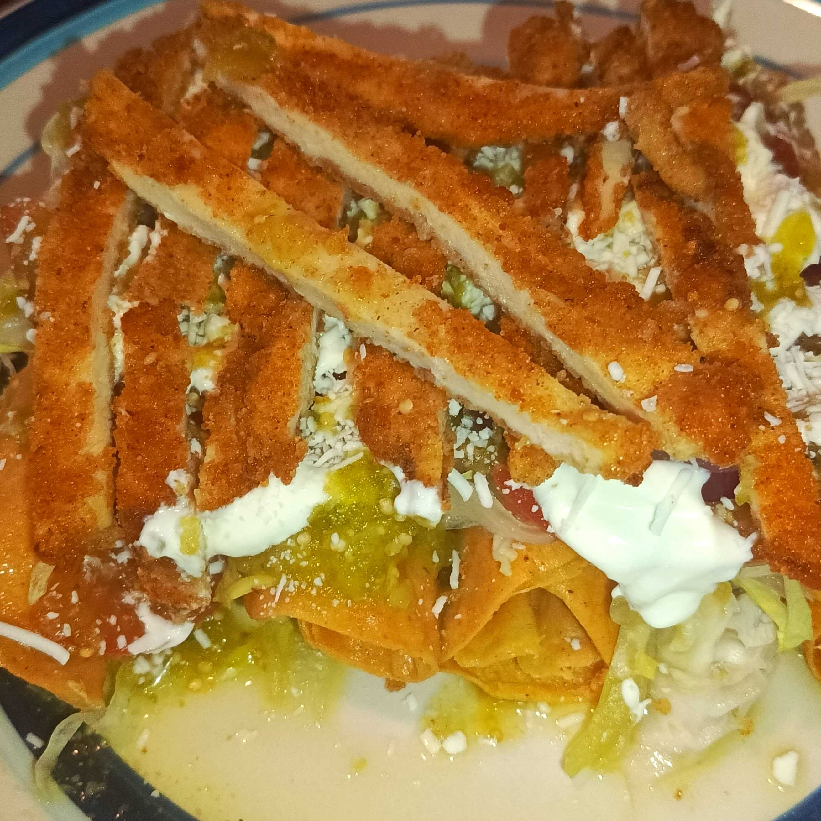 Flautas con Milanesa