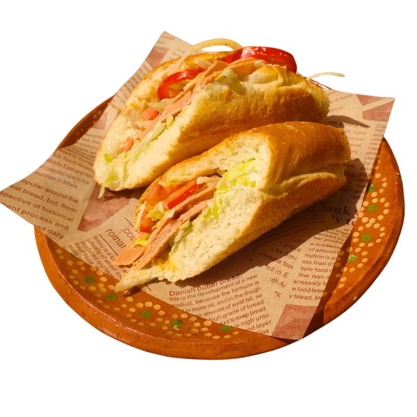 Jamon' y 'Queso' / 'Ham' and 'Cheese' Sub Sandwich