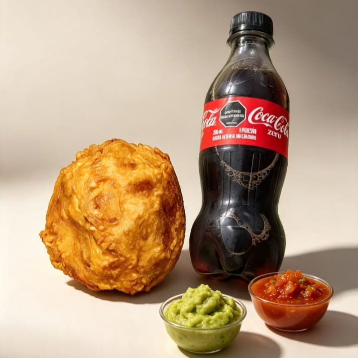 Papa rellena + gaseosa mini