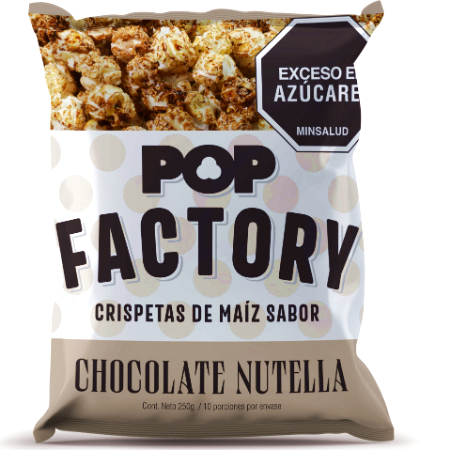 Crispetas Chocolate NUTELLA 250 Gramos