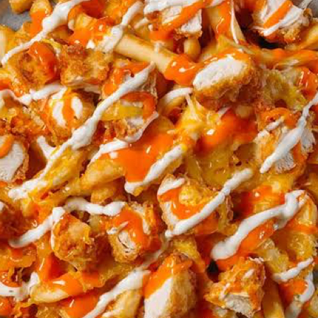 Chicken fries con refresco