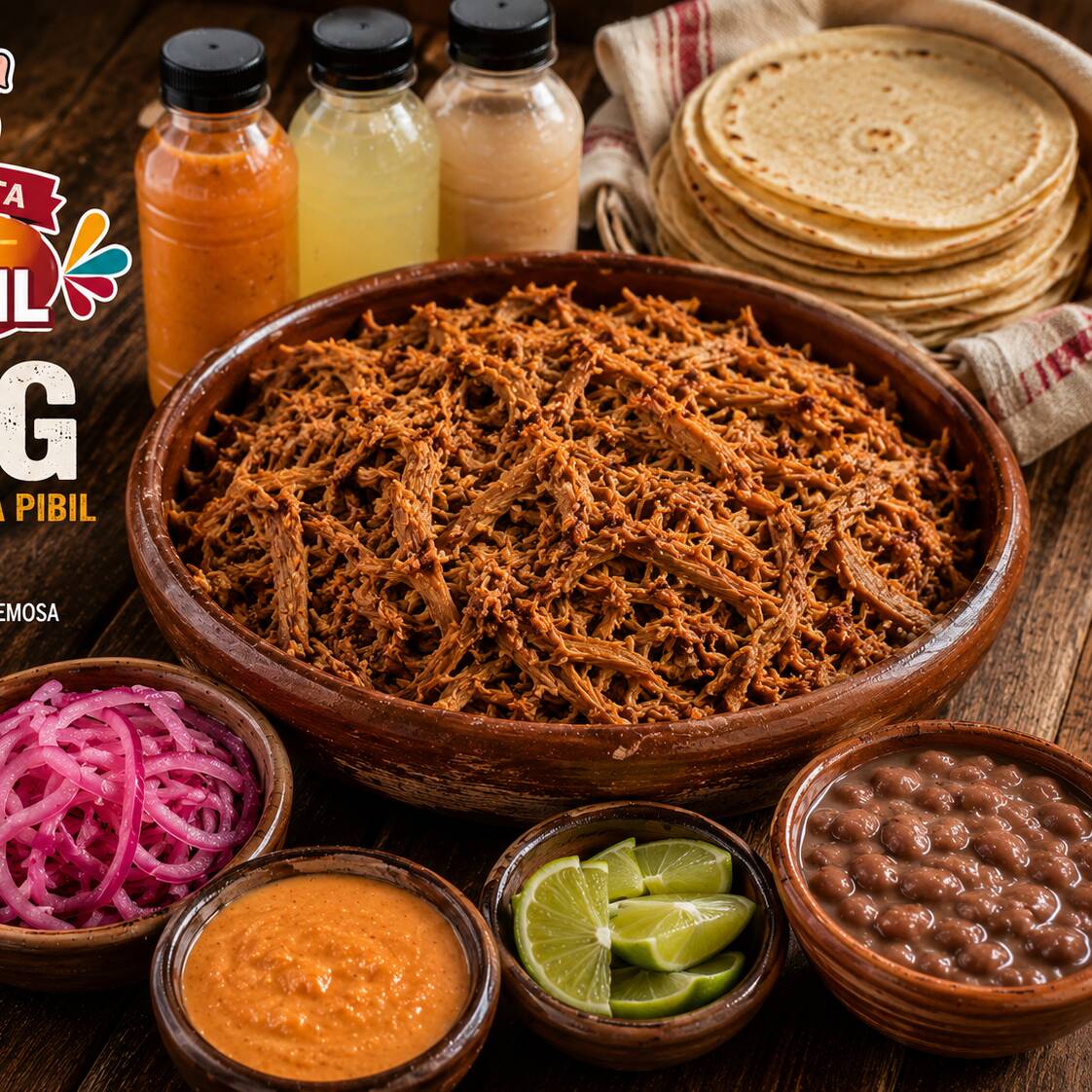 Cochinita pibil por medio kilo