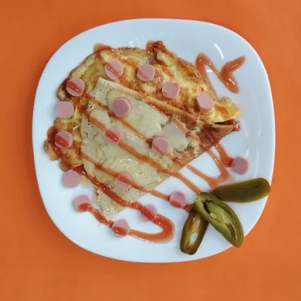 Crepa de Huevito con Jamón