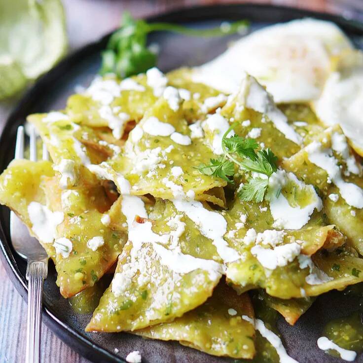 Chilaquiles Verdes con Pollo