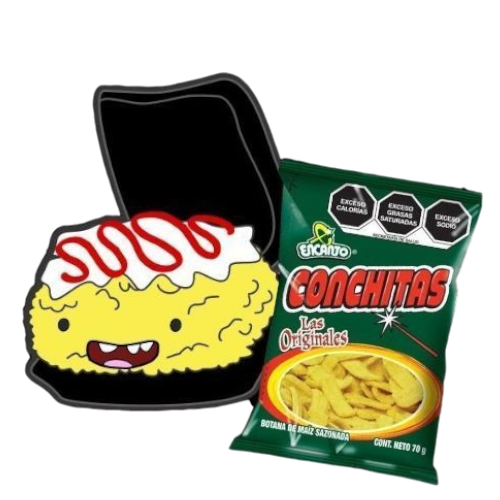 Charola de Elote con Conchitas