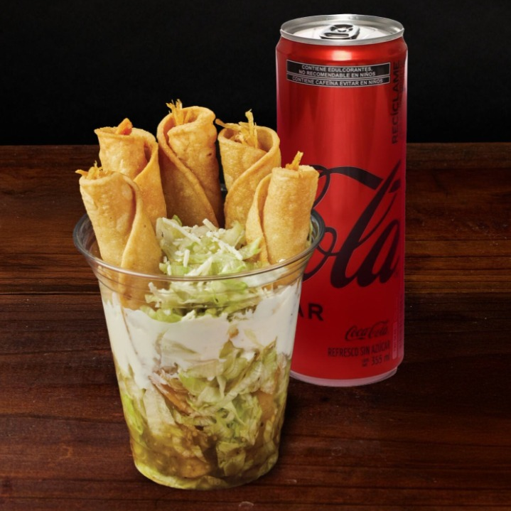Combo 06 | Flautas Preparadas + Refresco