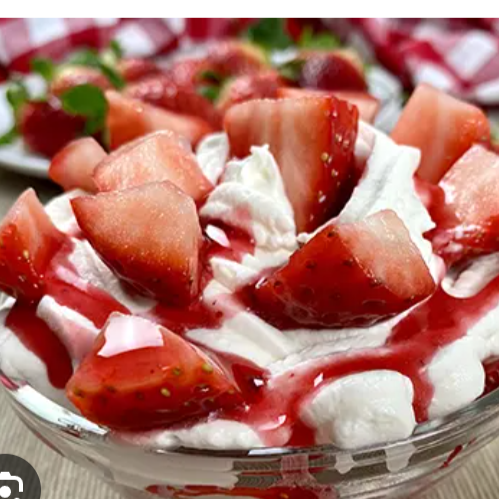 Fresa con Crema